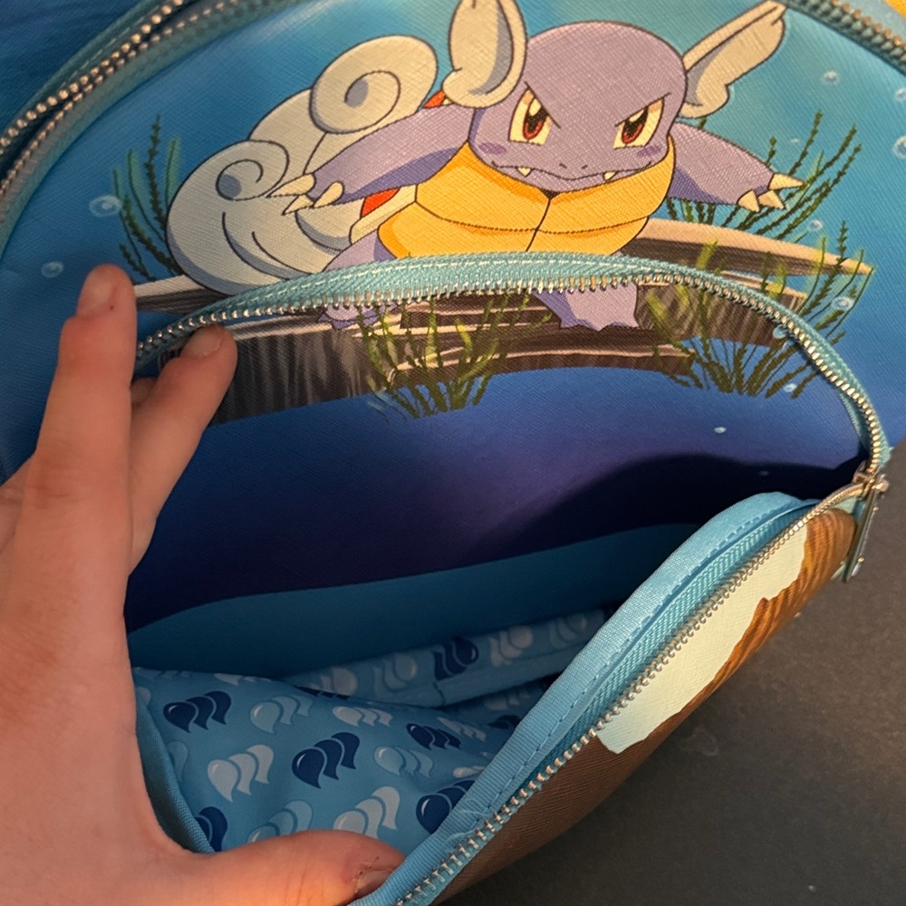 Loungefly Blue Pokémon Squirtle Evolution Backpack - Picture 5 of 6
